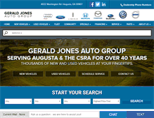Tablet Screenshot of geraldjonesautogroup.com